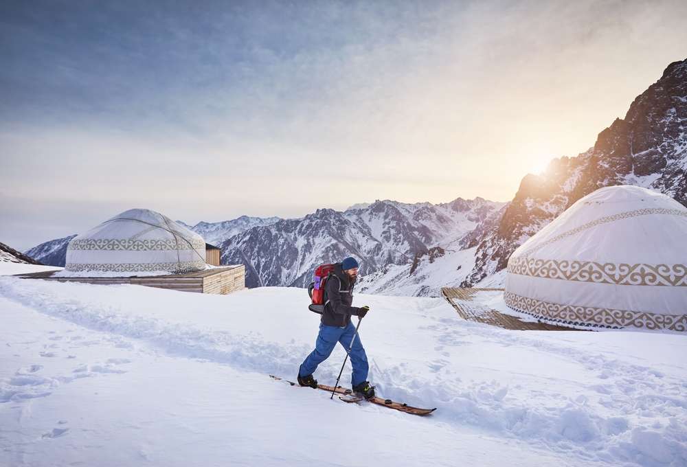 Ski Resort Shymbulak in Almaty, Kazakhstan